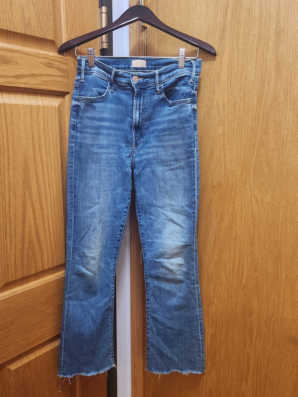 Mother The Hustle Ankle Fray Jeans Size 28
